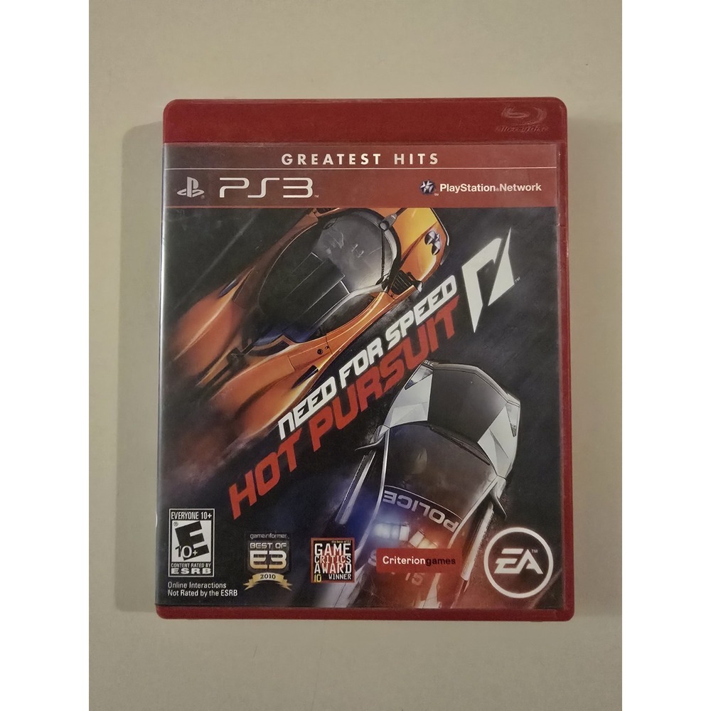 Need for Speed: Hot Pursuit - (Sony PlayStation 3, 2010) PS3, Complete Used